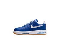 NIKE Mens Air Force 1 Low Evo Sneaker, Tm Royal White Aquarius Blue Gum Yellow, 6 UK