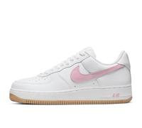 Nike Men's Air Force 1 Low Sneaker, White/Pink/Yellow, 10 UK