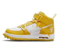 NIKE Mens Air Force 1 Mid Sp Lthr Sneaker, White Varsity Maize, 10.5 UK