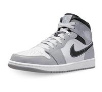 NIKE Mens Air Jordan 1 Mid, Lt Smoke Grey/White-anthracite, 9.5 UK