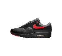 NIKE Men's Air Max 1 Ess Sneaker, Black University Red Iron Grey, 11 UK