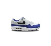 NIKE Men's Air Max 1 Sneaker, White Black Deep Royal Blue, 9 UK
