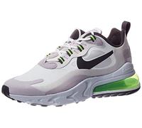 NIKE Men's Air Max 270 React Sneaker, Summit White Electric Green Vapste Grey Silver Lilac Thunder Grey, 6.5 UK