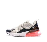 NIKE Men's Air Max 270 Sneaker, Black Black Lt Bone Hot Punch White 003, 7.5 UK