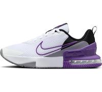 Nike Men's Air Max Alpha Trainer 6 Sneaker, White/Wild Grape/Black/Cement Grey, 9.5 UK