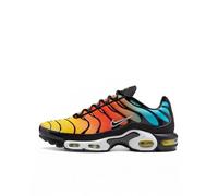 NIKE Men's Air Max Plus Sneaker, Baltic Blue Safety Orange, 6.5 UK