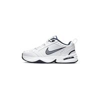 NIKE Men's Air Monarch Iv Gymnastics Shoe, White Midnight Navy Metallic Silver, 12 UK