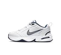 NIKE Men's Air Monarch Iv Gymnastics Shoe, White Midnight Navy Metallic Silver, 6 UK