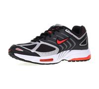 NIKE Men's AIR Pegasus 2005 Sneaker, Black Bright Crimson Metallic Silver, 9.5 UK