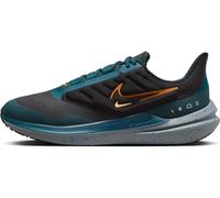 NIKE Men's Air Winflo Shield Low, Black Safety Orange Geode Teal, 9.5 UK