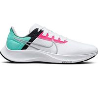 NIKE Men's Air Zoom Pegasus 38 Sneaker, White Wolf Grey Hyper Pink Dynamic Turq, 11.5 UK