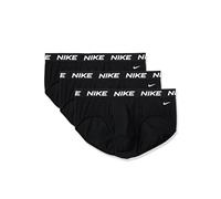 Nike Men's All Day Cotton Stretch Hip Brief W/Fly Underwear (3-Pack), Black/Black/Black, M