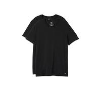 Nike Men's All Day Cotton Stretch Short Sleeve Crewneck Undershirts (2-Pack), Black, XL