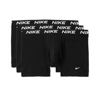 Nike Men's All Day Cotton Stretch Trunk W/Fly Underwear (3-Pack), Black/Black/Black, S