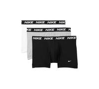 Nike Men's All Day Cotton Stretch Trunk W/Fly Underwear (3-Pack), White/Heather Grey/Black