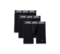 Nike Men's All Day Micro Stretch Long Leg Boxer Brief Underwear (3-Pack), Black/Black/Black, S