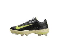 Nike Men's Alpha Huarache Elite 4 Low Baseball Cleats, Black/Yellow, 14