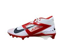 Nike Men's Alpha Menace 4 Pro NRG Football Cleats, Red/White/Black, 14