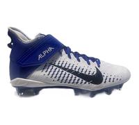 Nike Men's Alpha Menace Pro 2 Mid Football Cleats Shoes, White-royal-black, 12 UK