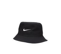 34-38 Nike Swoosh Bucket Hat, Black/(white)