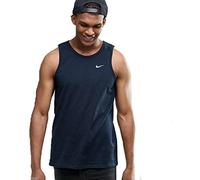 Nike Mens Athletic Training Gym Vest Tank Top, L, Navy Blue