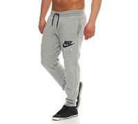 Nike Men's Aw77 Flc Cuff Pants - Dark Grey Heather/Obsidian, Large