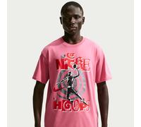 Nike Men's Basketball T-Shirt - Pink - Cotton L