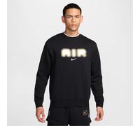 NIKE Mens Black Sportswear Air Fleece Crew Neck Sweatshirt Small BNWT