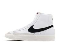 NIKE Mens Blazer Mid '77 Vntg Sneaker, White Black, 14 UK
