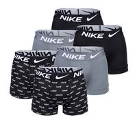 Nike Men's Boxer Shorts, 6 Pack - Trunks, Dri-Fit Micro, Logo Waistband