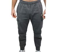 Nike Men's Club Cargo Bb Pants, Charcoal Heathr/Anthracite/White, 2XL