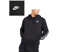 Nike Club Fleece Mens Graphic Hooded Tracksuit M Black/White