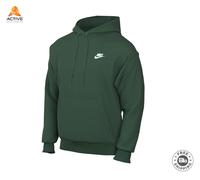 Nike Sportswear Club Fleece Pullover Hoodie - Green - Cotton/Polyester L