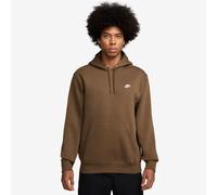 Nike Mens Club Fleece Pullover Hoodie in Mosswood Brown - Size Small