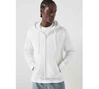 Nike Mens Club Full Zip Hoodie, Birch Heather/White/White, Size S, Men Birch Heather/White/White