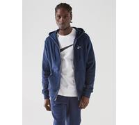 Nike Club Men's Full-Zip Fleece Hoodie - Blue - Cotton/Polyester M