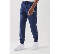 Nike Mens Club Joggers, Obsidian/Obsidian/White, Size L, Men Obsidian/Obsidian/White