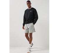 Nike Mens Club Knit Shorts, Dk Grey Heather/White, Size 2Xl, Men Dk Grey Heather/White