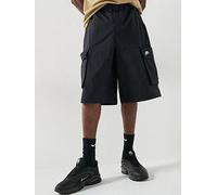 Nike Mens Club Oversized Cargo Shorts, Black/White, Size L, Men Black/White