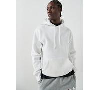 Nike Mens Club Pullover Hoodie, Birch Heather/White/White, Size L, Men Birch Heather/White/White