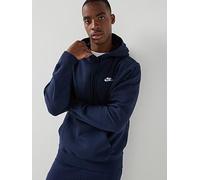 Nike Mens Club Pullover Hoodie, Obsidian/Obsidian/White, Size M, Men Obsidian/Obsidian/White