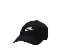 Nike Mens Club Unstructured Futura Wash Cap, Black/White, Size S/M, Men Black/White