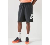 Nike Mens Club Woven Shorts, Black/White, Size Xl, Men Black/White