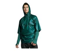 Nike Mens Convertible Standard Running Jacket - Dark Green - S - Dark Green - 100% Viscose