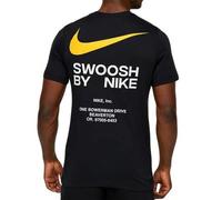 NIKE MENS CORPORATE SWOOSH T-SHIRT BLACK WHITE SHORT SLEEVED TOP TEE SIZES
