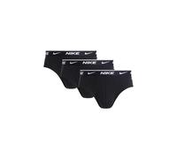 NIKE Men's Cotton Stretch Briefs, 3-Pack, Black, M