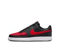NIKE Men's Court Vision Low Sneaker, Black/University RED-White, 9 UK