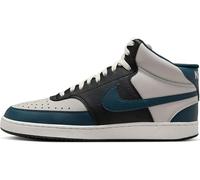 NIKE Men's Court Vision Mid Next Nature Sneaker, Light Grey Black, 9.5 UK