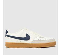 Nike Men's Court Vision Trainers in Beige & White, Leather, Size: 7 UK 7