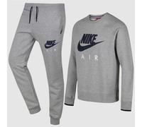 Nike Mens Crew Neck Tracksuit Grey Fleece - Size Large Cotton - Size Large